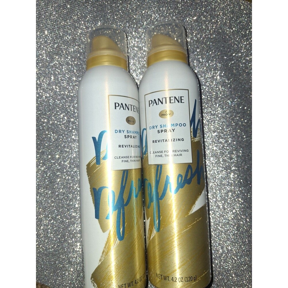 2 Pack Pantene Dry Shampoo Spray Revitalizing Cleanse And Revive 4.2 Oz